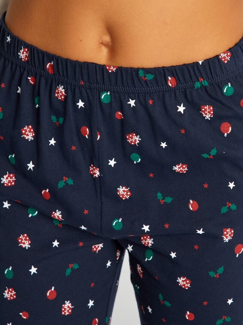 3-częściowy komplet piżamowy: koszulka, bluza i spodnie - BIAŁY