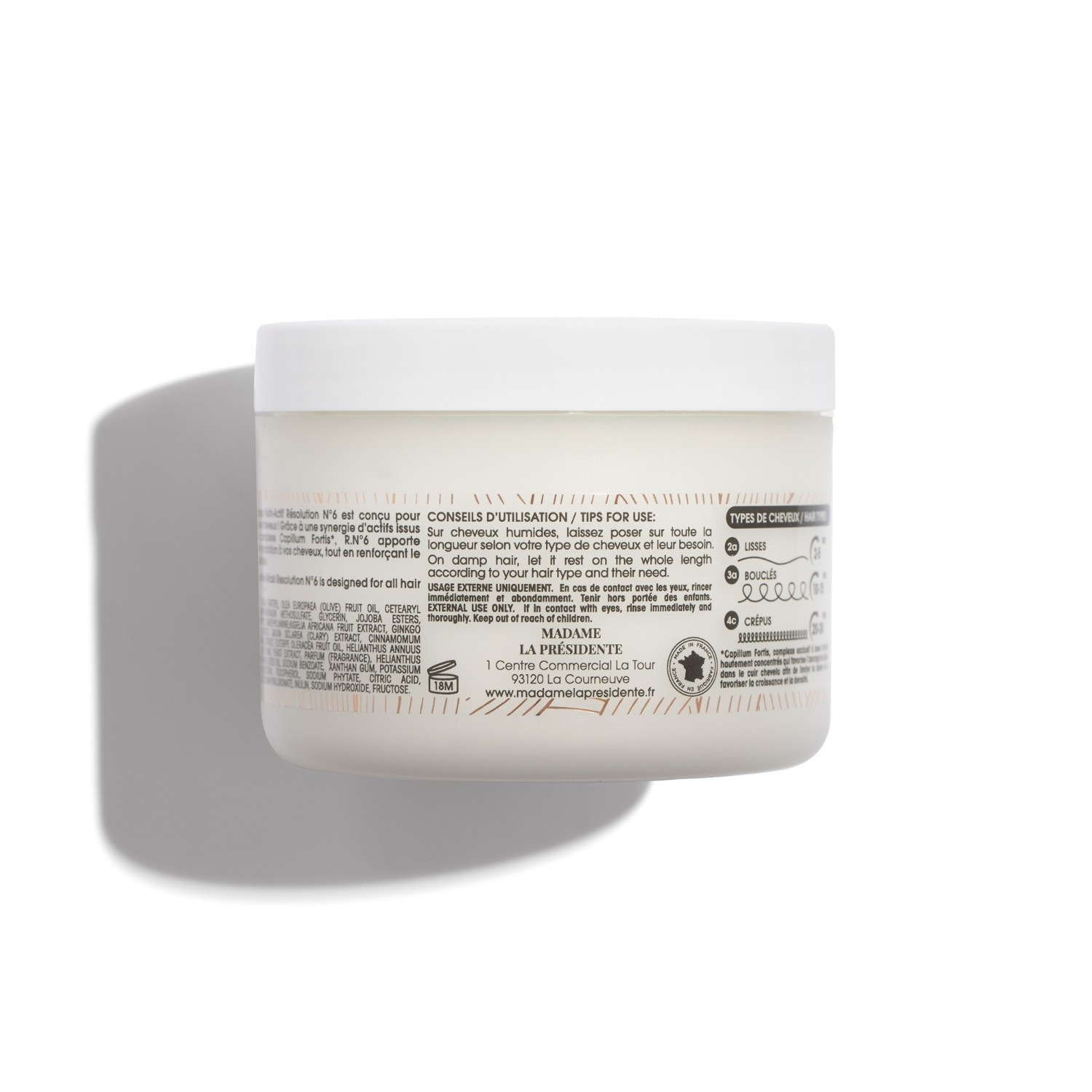 Madame La Présidente Résolution N°6 Mon masque nutri-actif