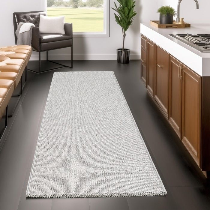 Alfombra de interior - MELIS HOME - Plateada - 280 x 370 cm - Moderna - Rectangular