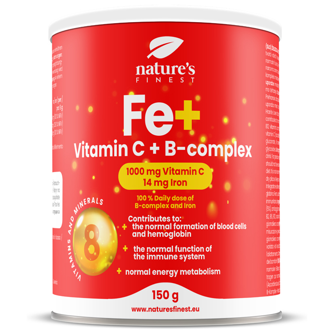 Naturens fineste jern + B-kompleks + C-vitamin