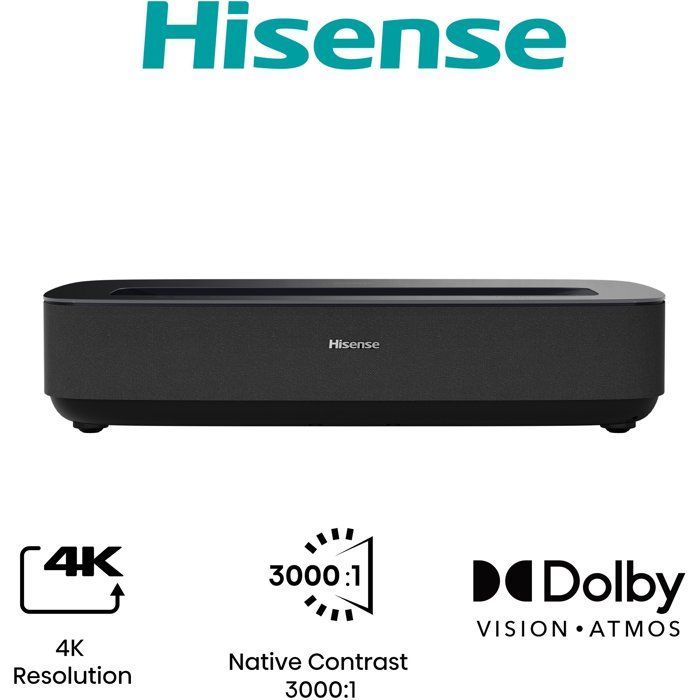 Videoproiettore - HISENSE - PL1 - Laser Cinema - 4K UHD - Proiezione ultracorta - 2100 lumen - Dolby Vision e Atmos - Smart TV VIDAA