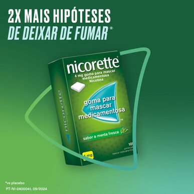 Nicorette Nicorette 105 gumových bonbónů Nikotin 4 mg Máta 105 gumových bonbónů 105 gumových bonbónů