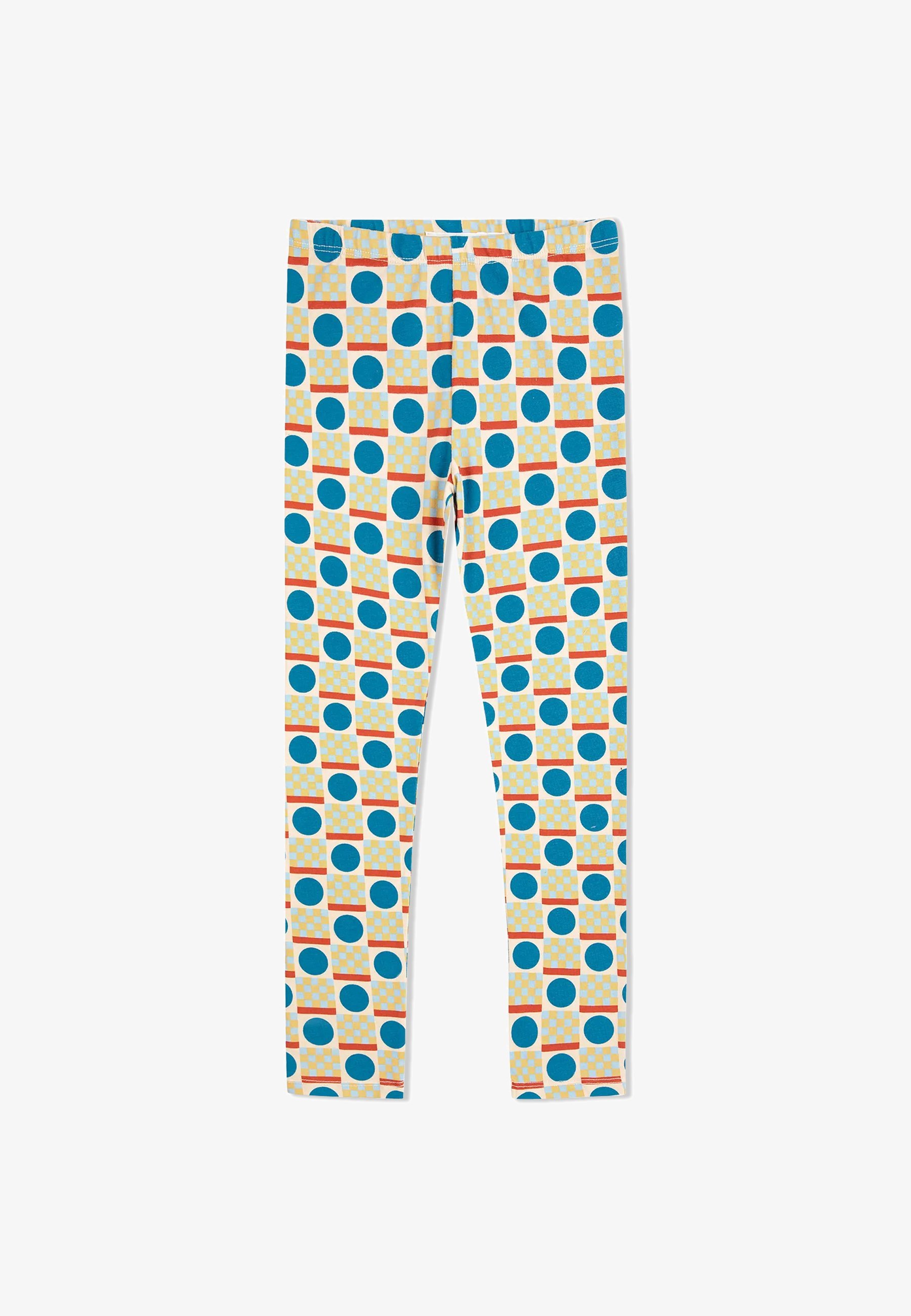 Bobo sceglie GEOMETRIC SCACS - Leggings - Pantaloni - bianco sporco