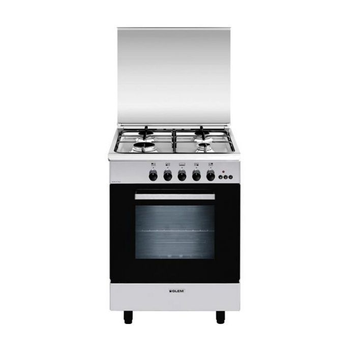 GLEM GA85PMWH Gas Cooker - 4 Burners - Convection Oven - 49 L Capacity