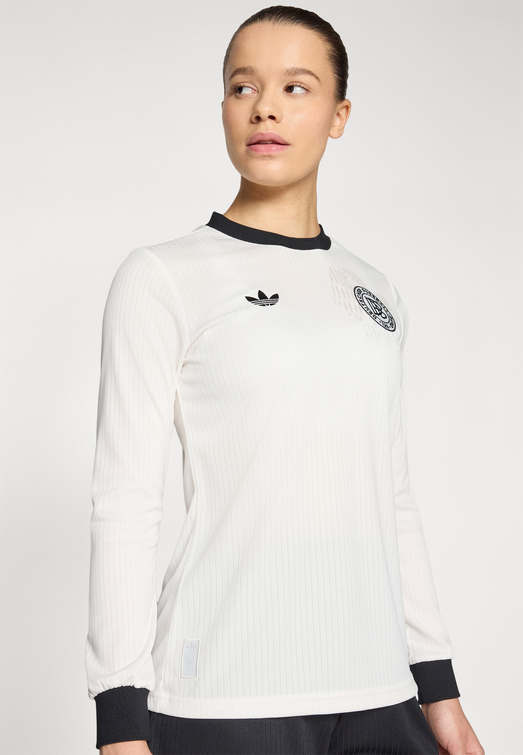 adidas Originals DEUTSCHLAND DFB 125 ANNIVERSARY - Top met lange mouwen - wolkwit/zwart