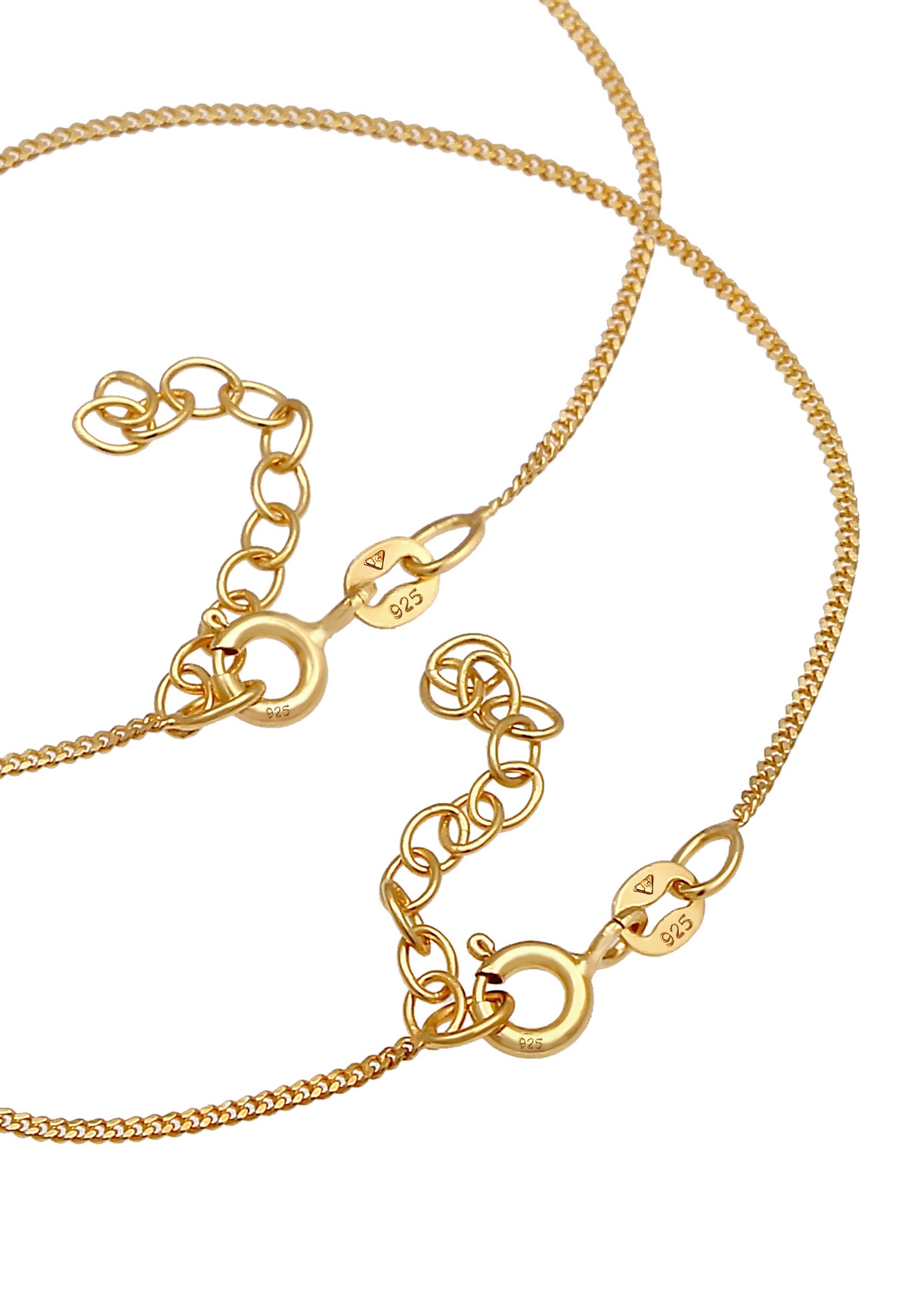Elli Cercle de plaquettes pour dames - Tendance Geo Look Basic en argent sterling 925