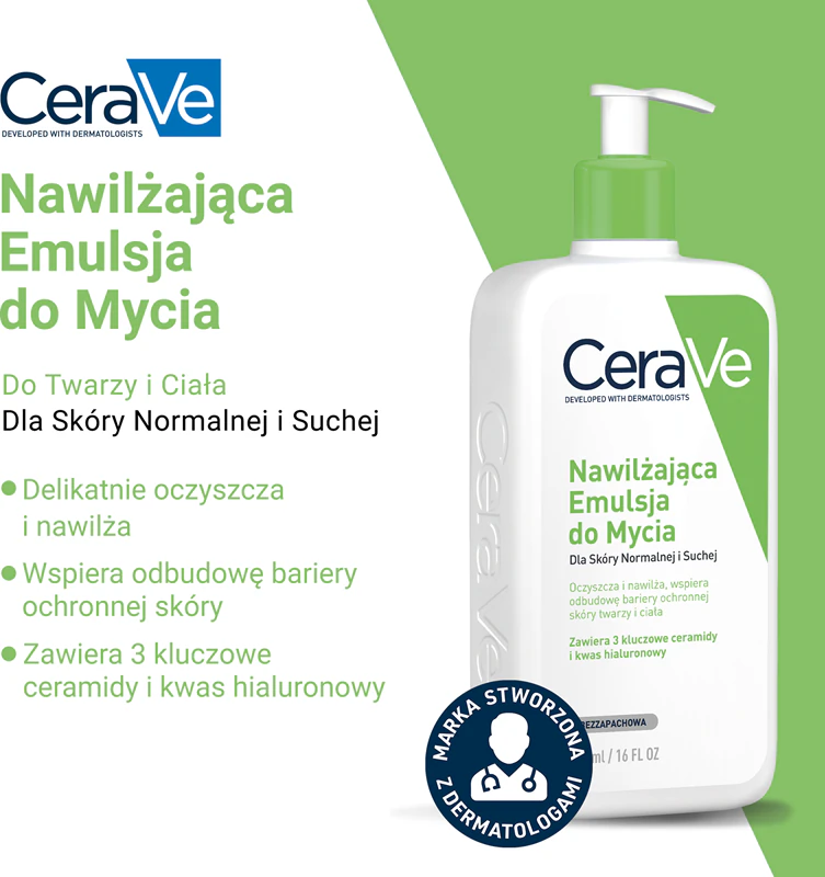 Čisticí emulze CeraVe Cleansers Hydrating Cleanser s hydratačním účinkem