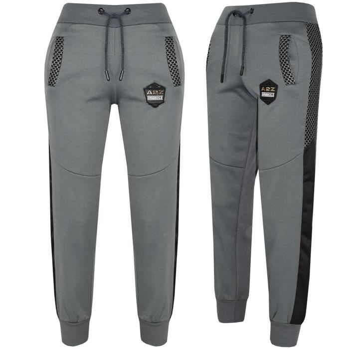 A2Z 4 Kids® Children's Tracksuit - Badged Brand - Zip-Up - Charcoal Grey/Black - Football - Long Sleeves
