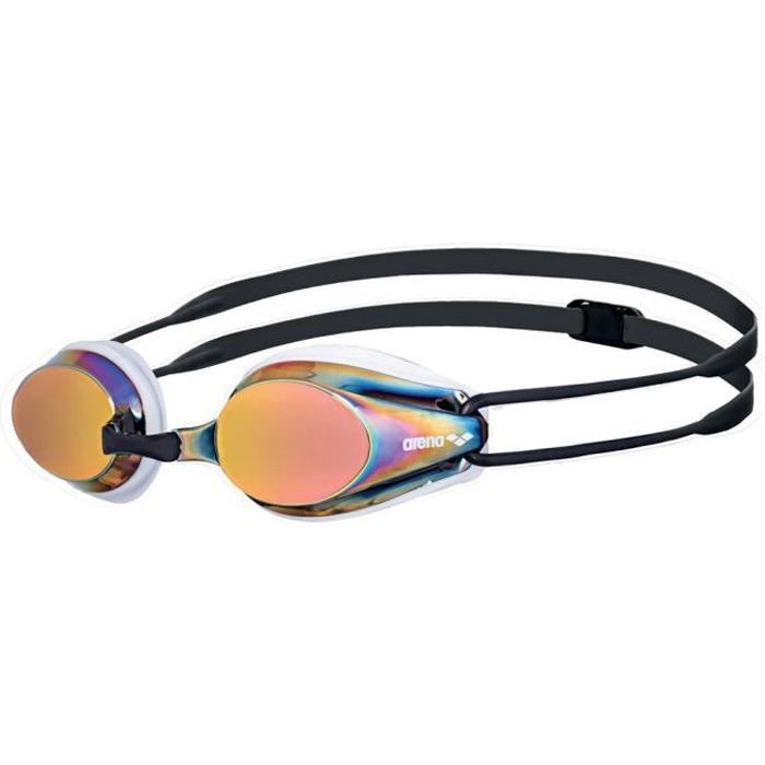 Lunettes de natation - Arena - Tracks Mirror - Verres miroir - Jupes en silicone - Double élastique