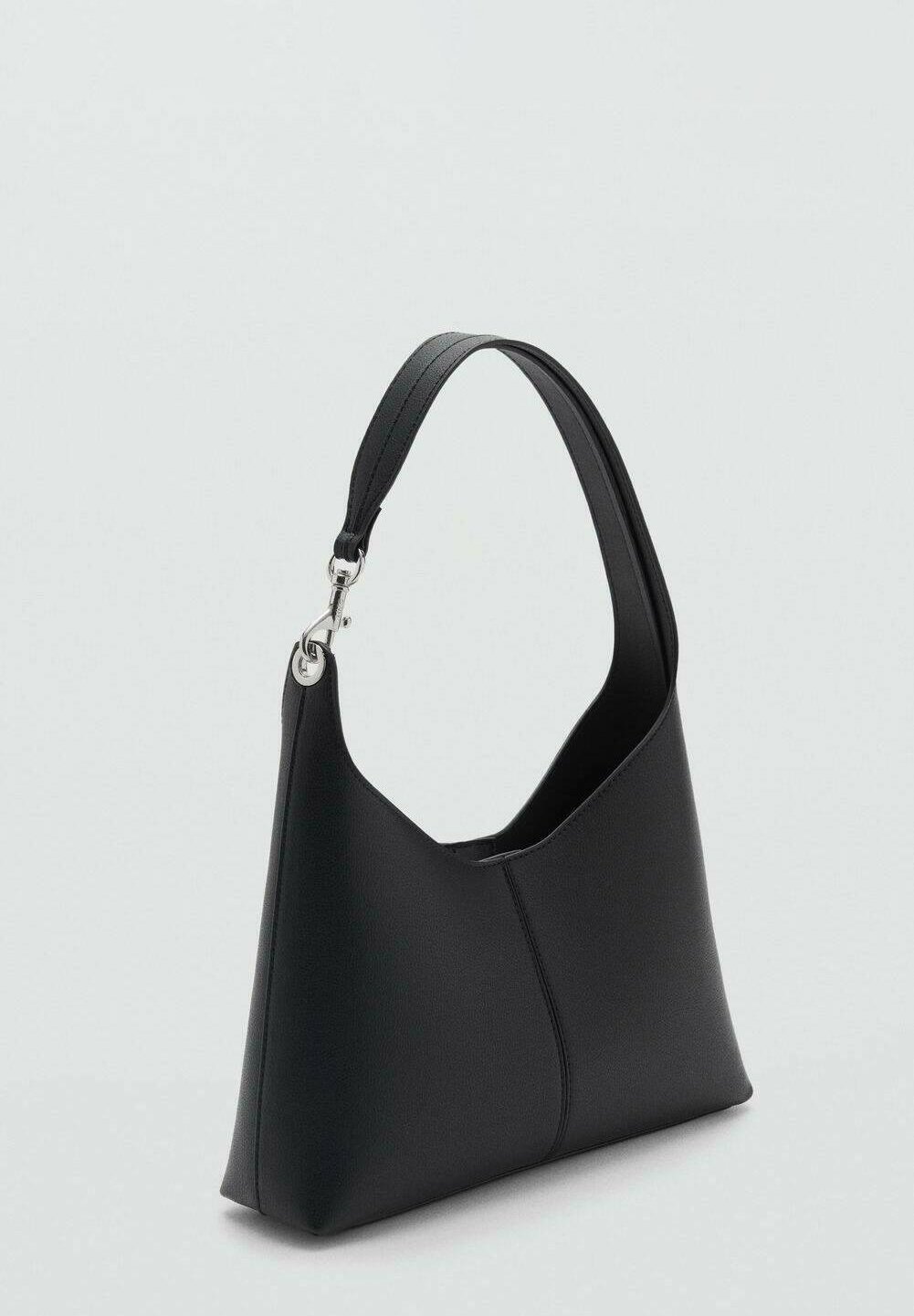 Mango SHOPPER MET DETAILS - Handtas - zwart