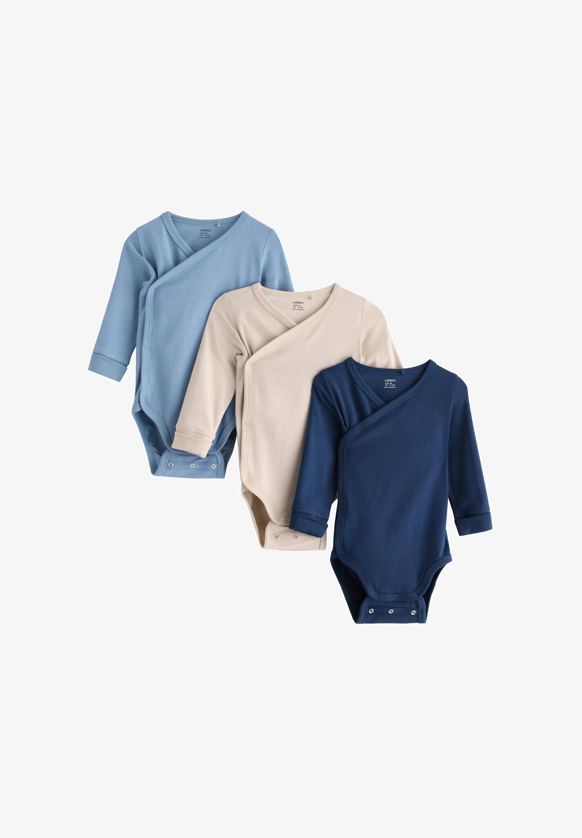 Lindex WRAP BASIC 3-PACK - Body - lt dusty blue