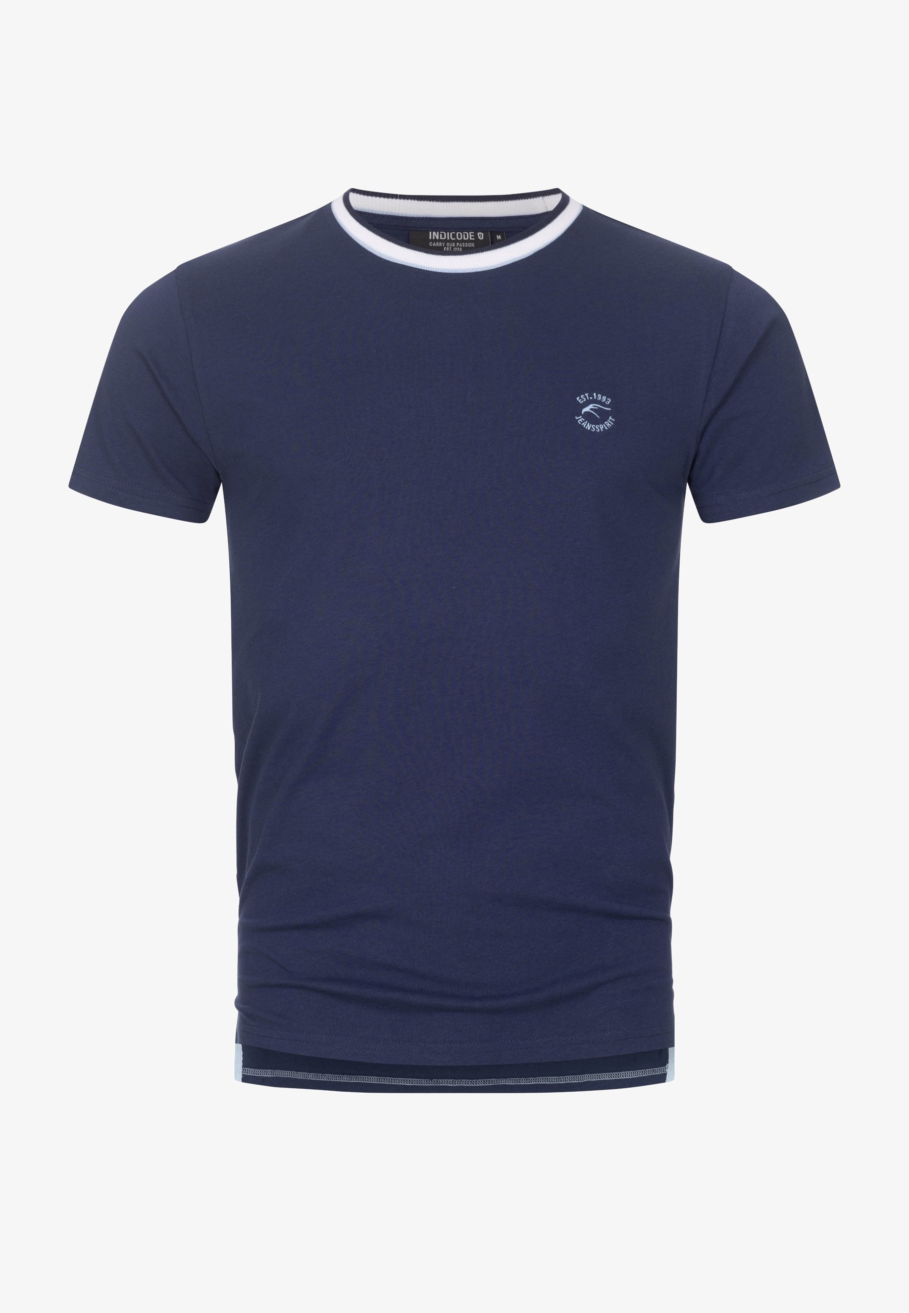 Džíny INDICODE JEANS - základní tričko - tmavě modré