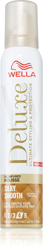 Wella Deluxe Silky Smooth vyživující vlasová pěna
