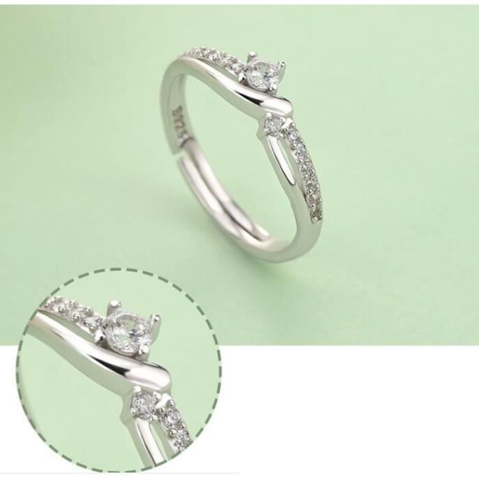 Couple Ring Jewelry S925 Sterling Silver - Adjustable Zircon Ring - Gift of Constant Love - Romantic Gift - Couple Ring