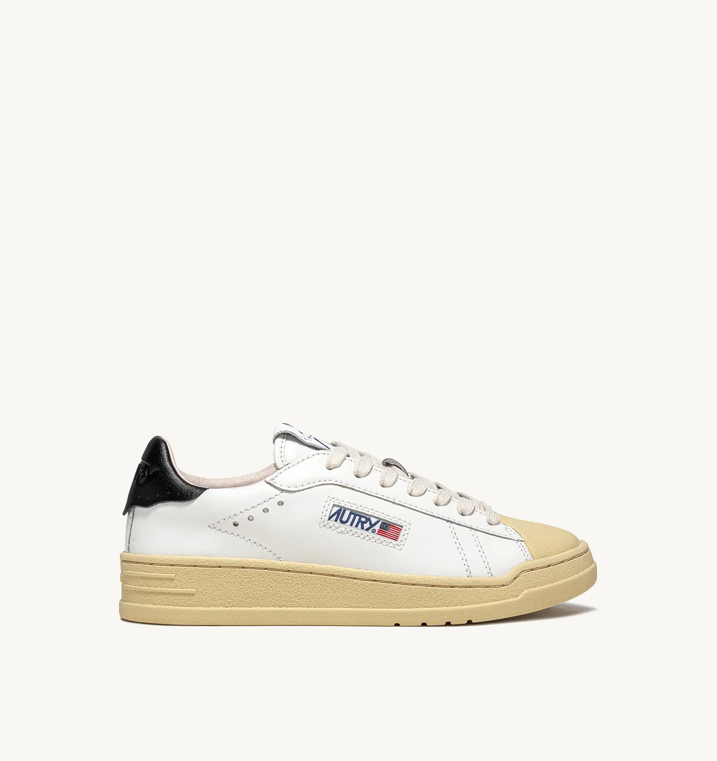 Teniși Bob Lutz Low din piele neagră și albă