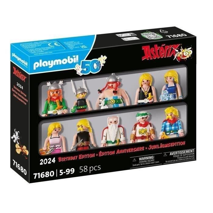 PLAYMOBIL 71680 Asterix, Cesare e i Galli Indomabili, Set Speciale con 10 personaggi di Asterix, Età 5+