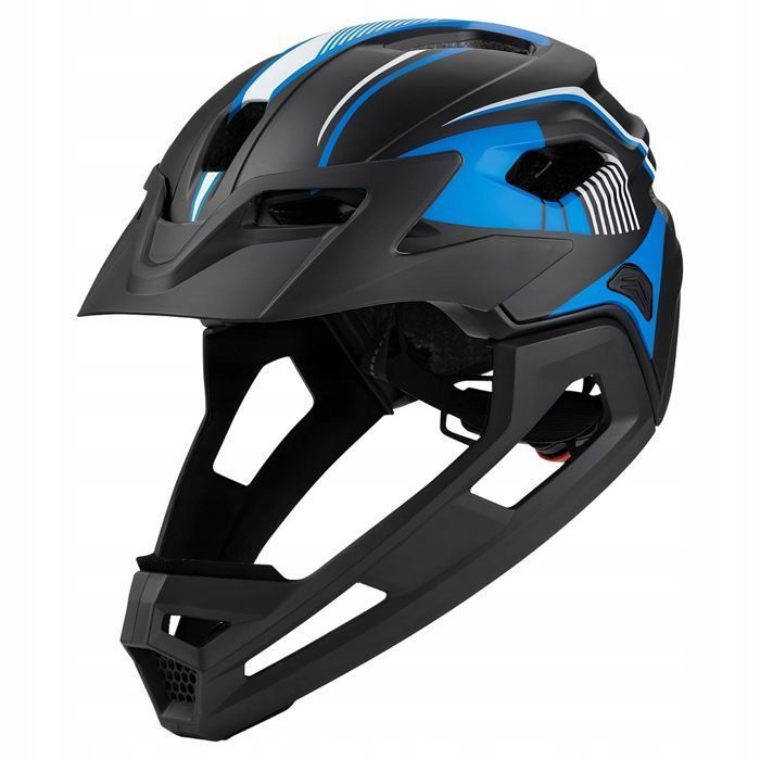 Lightweight 450g convertible full/semi-open face children's bike helmet