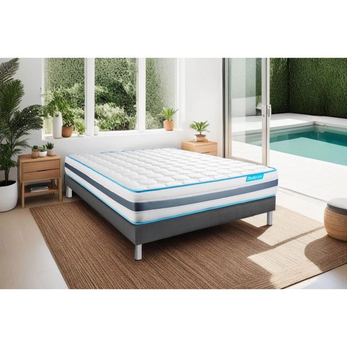 Ensemble BODYZONE 90×200 Ressorts ensachés 3 zones Ultra épaisseur