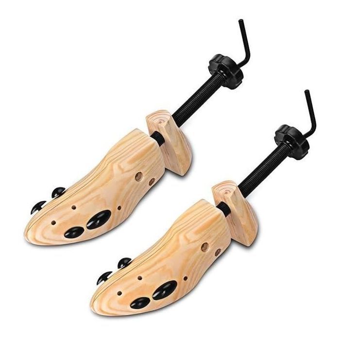 Hormas para zapatos - BIGILANTUH - Talla M - Madera natural - Unisex - 14 agujeros de presión