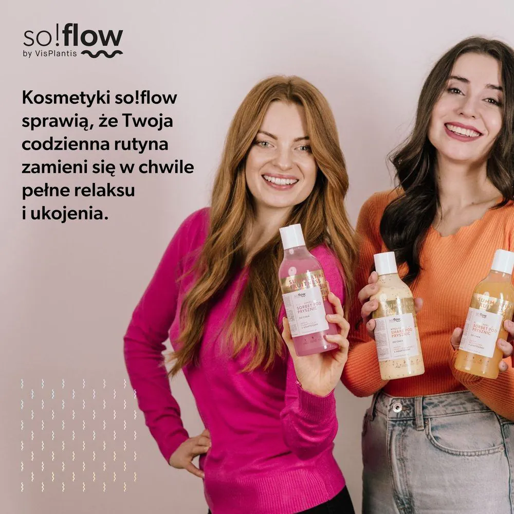 So!Flow Energetyzujący sorbet pod prysznic, Guava i liczi