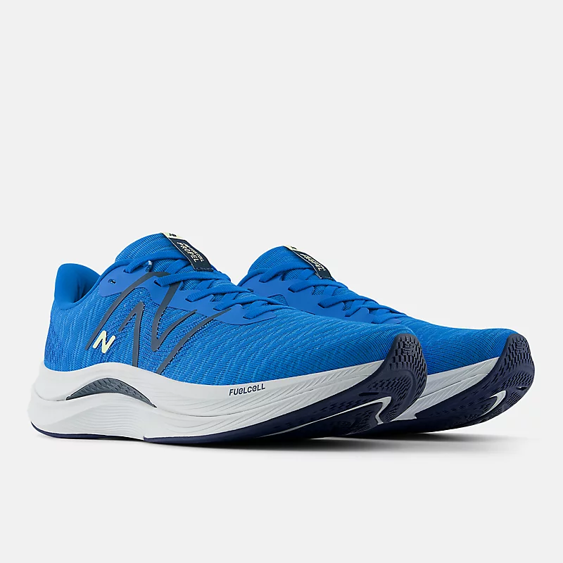 FuelCell Propel v4 Herrenschuhe – Blau Oasis mit Marineblau und Quarzgrau