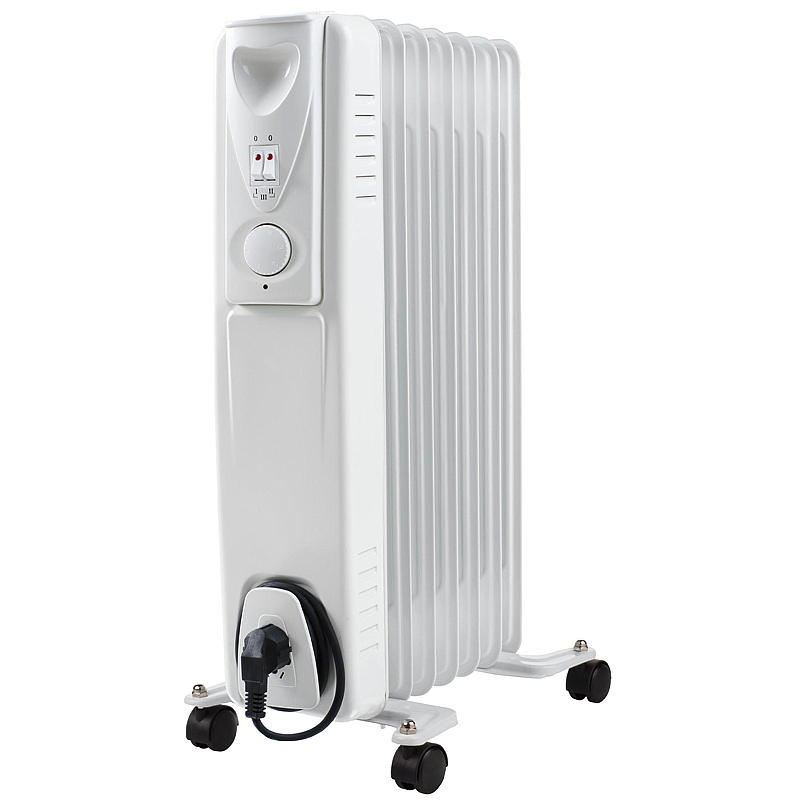 Calefactor radiador Energy de 1500 W, lleno de aceite.