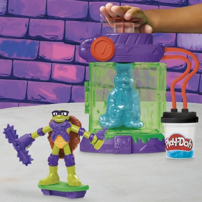 Play-Doh Les Tortues Ninja Station de mutation, coffret de pâte à modeler, loisirs créatifs pour enfants, dès 4 ans