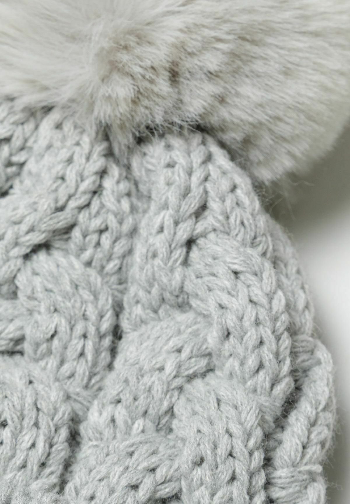 MINOTI CABLE POM - Berretto - grigio