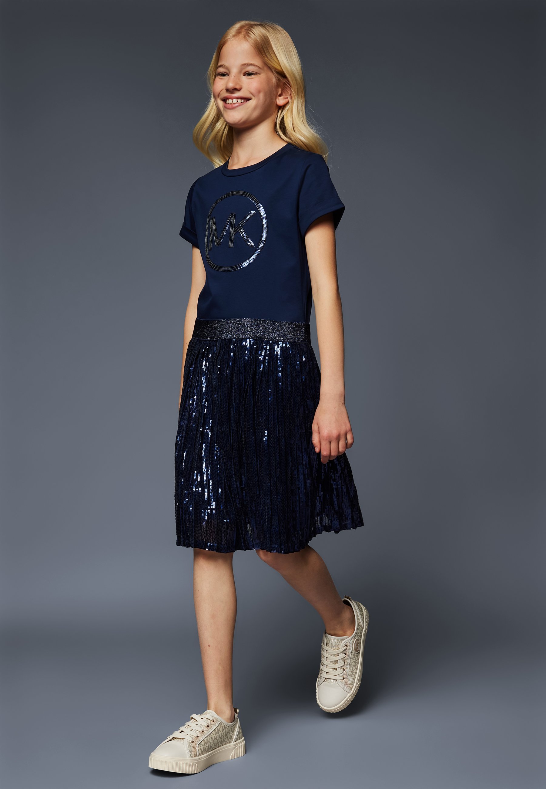 Robe Michael Kors pour enfant - Robe en jersey - Bleu marine