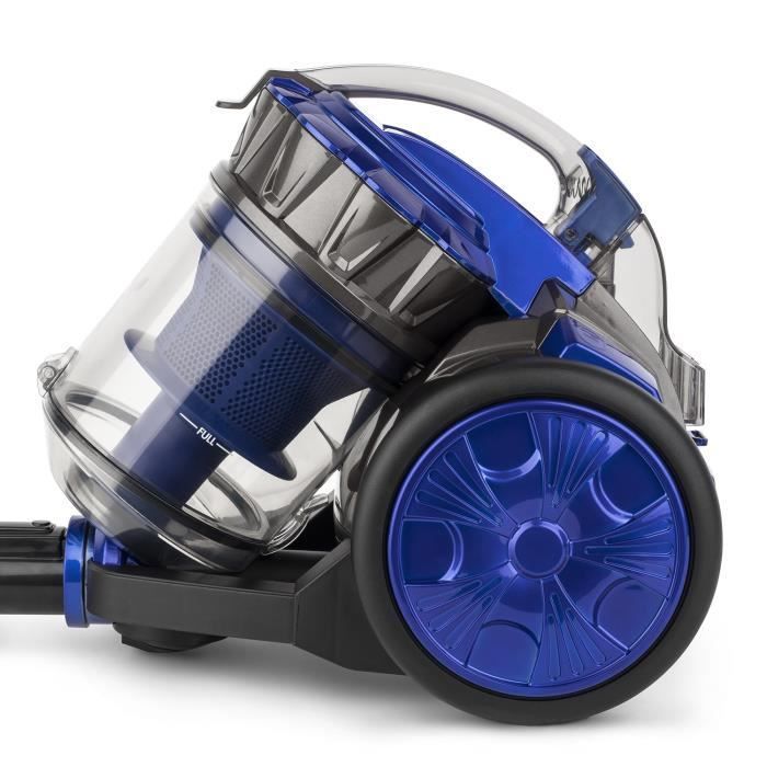 Aspirateur Multicyclonique sans sac WEASY - 2L - Tube télescopique en aluminium - Triple A - Cable 5m - Classe A