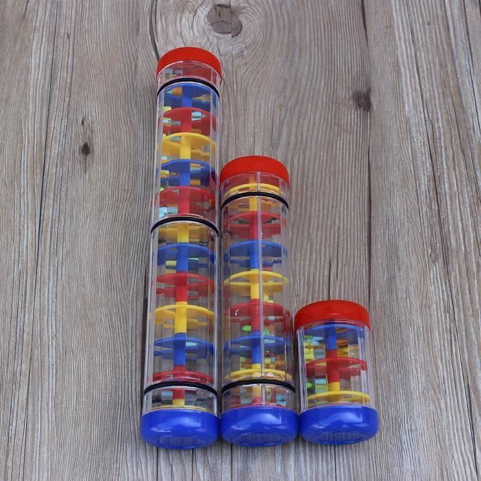 SALUTUYA Regenstick Speelgoed SALUTUYA Regenstick Shaker Regenmaker Regenstick Speelgoed Muziek Chekere 3 2 Secties