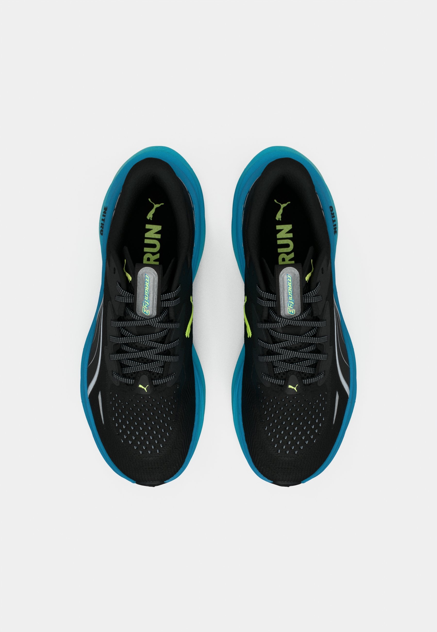 Puma MAGNIFY NITRO 3 - Scarpe da corsa su strada - nero/blu velocità