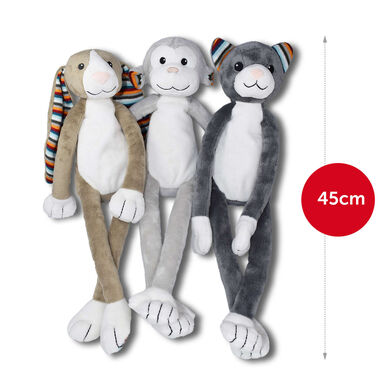 Peluche de mono Max de Zazu Nightlight con melodías relajantes, sonido y luz. 1 unidad.