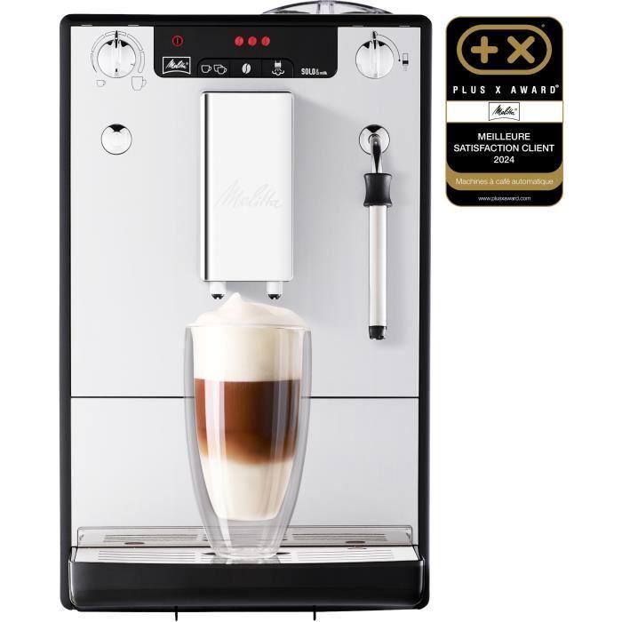 Máquina de café MELITTA Solo & Milk em grãos - Prata