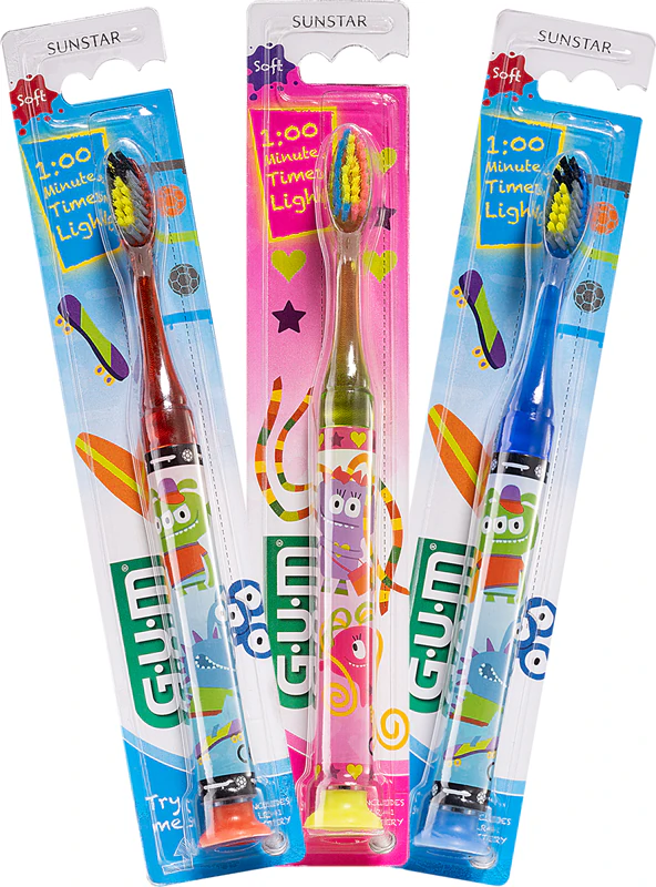 GUM Kids tandenborstel met zuignap voor kinderen