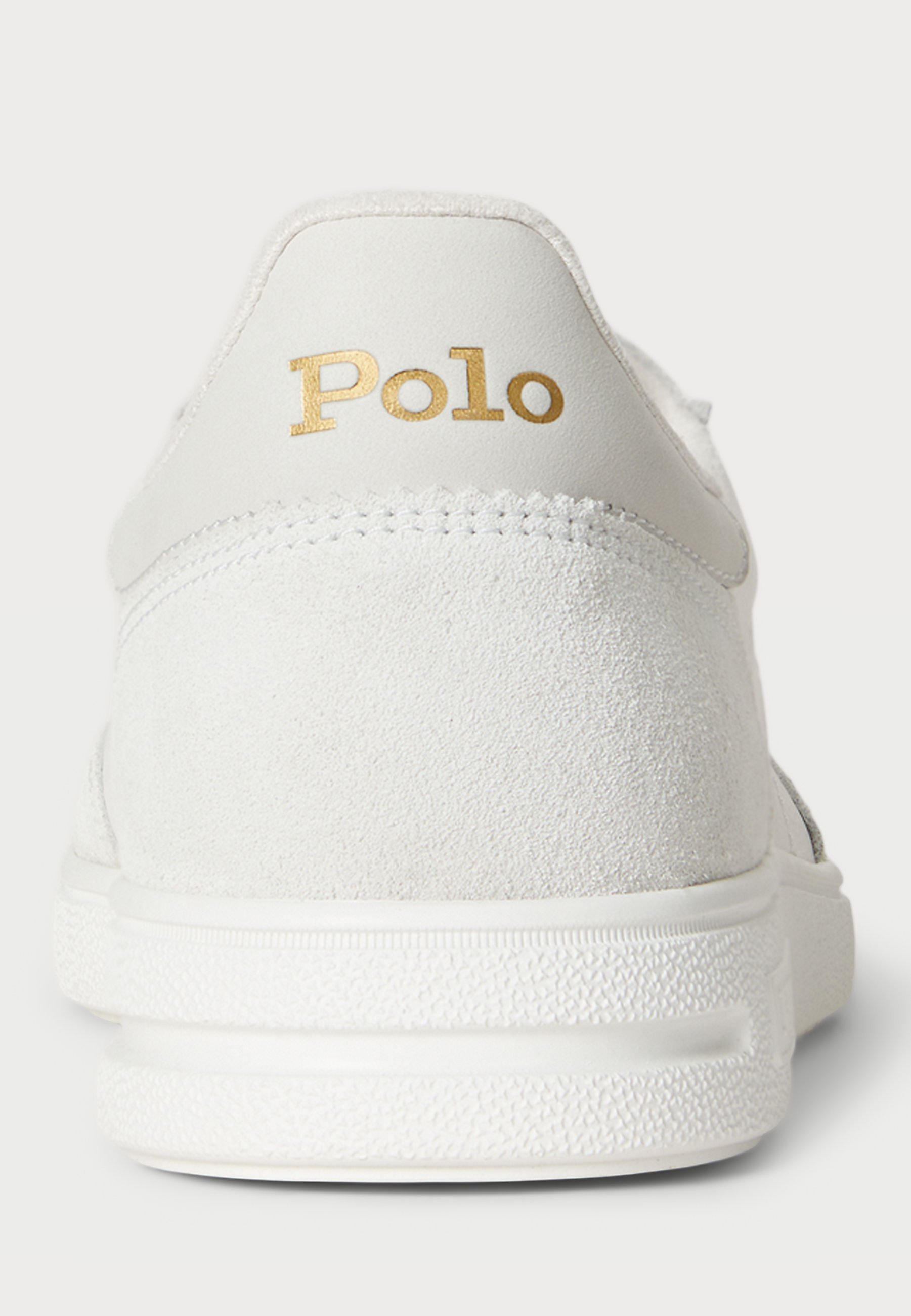 Tênis Polo Ralph Lauren BEDFORD em couro e camurça, unissex - bianco/branco