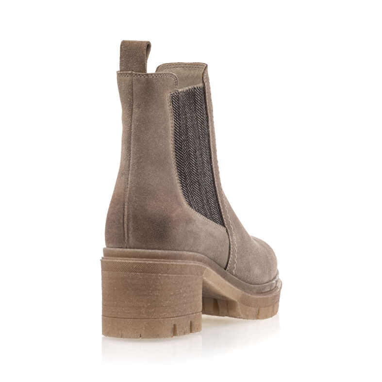 Beige Damenstiefel / Stiefeletten