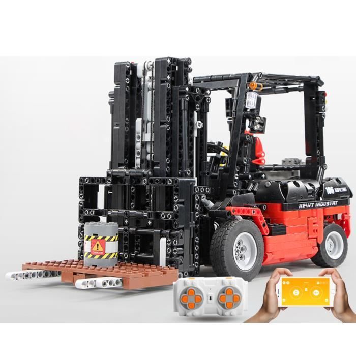 Moule Roi 13106 Technic APP RC Modèle Le Chariot Élévateur 1719 PCS Blocs de Construction Briques pour Enfants