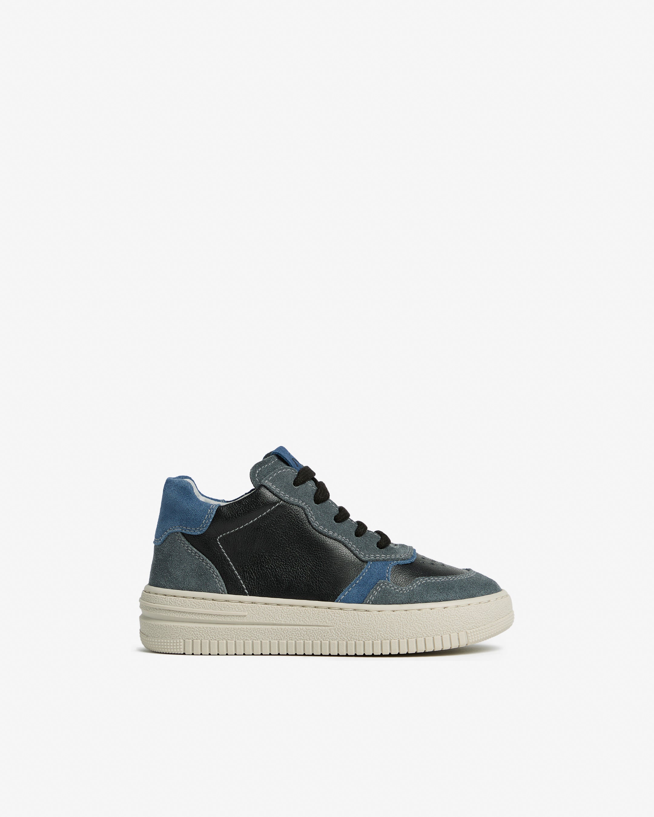  Junior-Sneaker aus Leder und Wildleder für Kinder