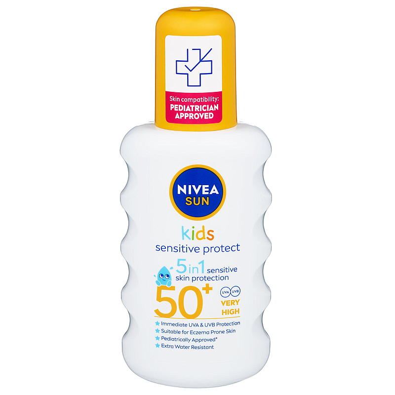 Nivea Nivea Sun SPF50 200 ml spray Känslig Barn