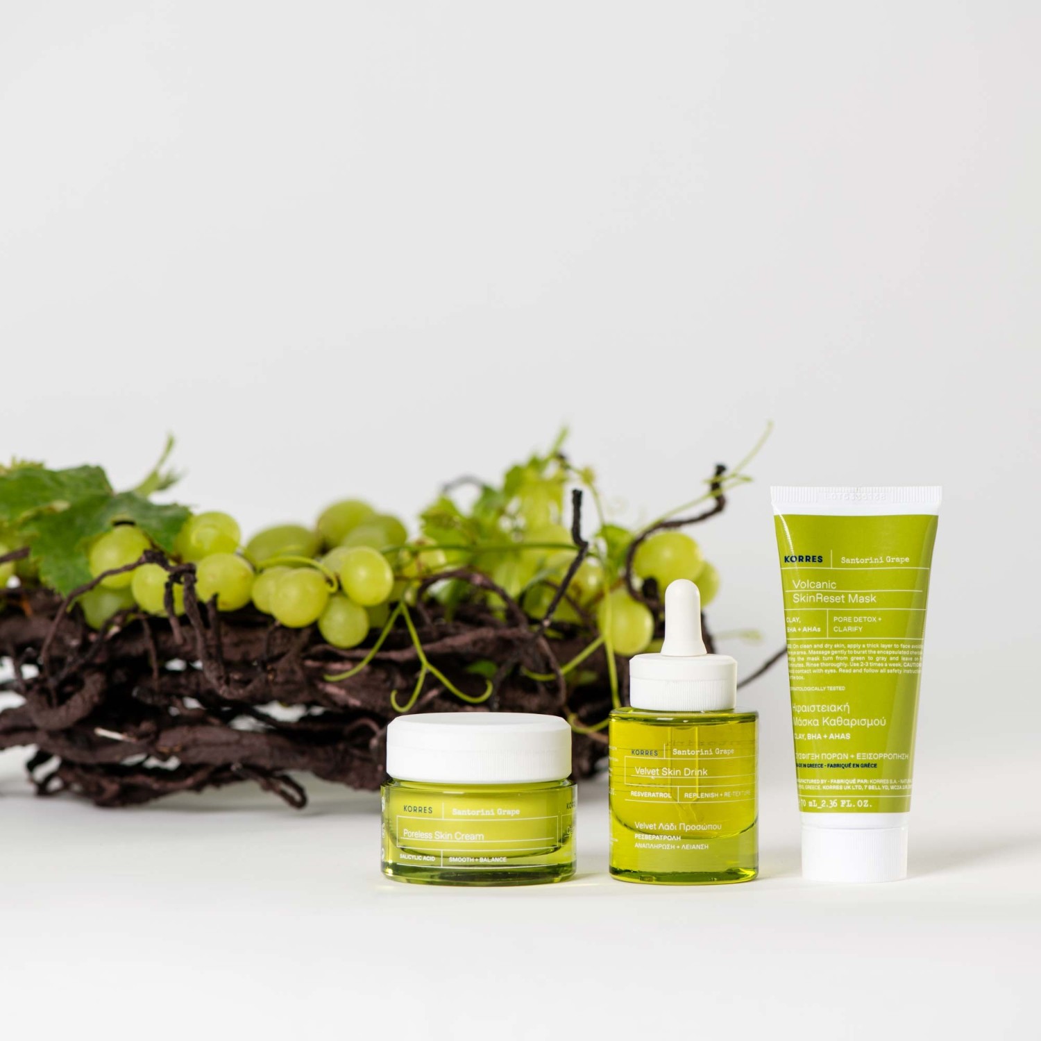 KORRES SANTORINI GRAPE Volcanic Skin Reset Mask