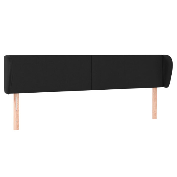 Wezgłowie Czarny 203 x 23 x 78/88 cm Sztuczna skóra vidaXL