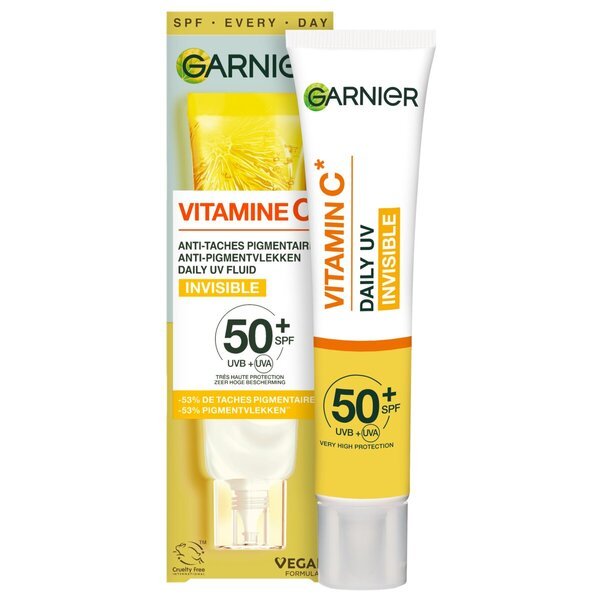 Garnier Vitamin C SPF50+ nevidljivi antipigmentacijski dnevni UV fluid<br>40ml