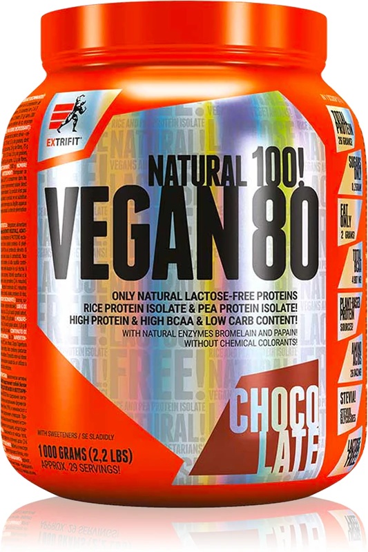 Extrifit Vegan 80 дијететски суплемент, вегански протеин