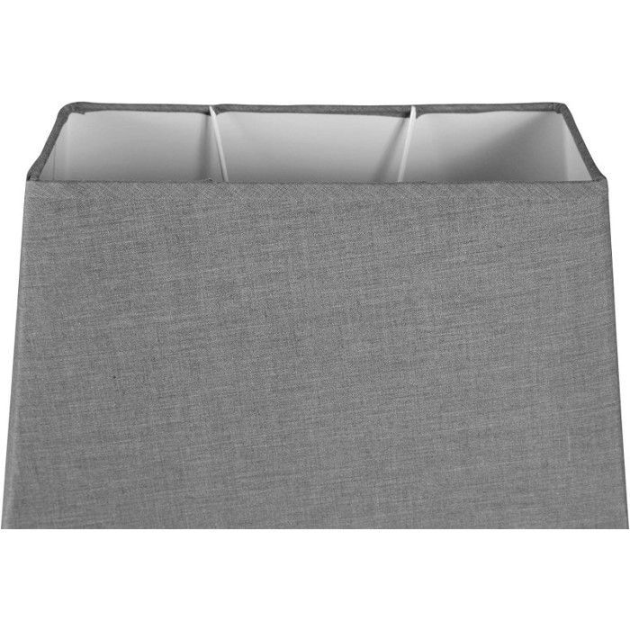 Lampshade - Rectangular - Light Grey - For lamp - 30x14x20 cm - E27 socket