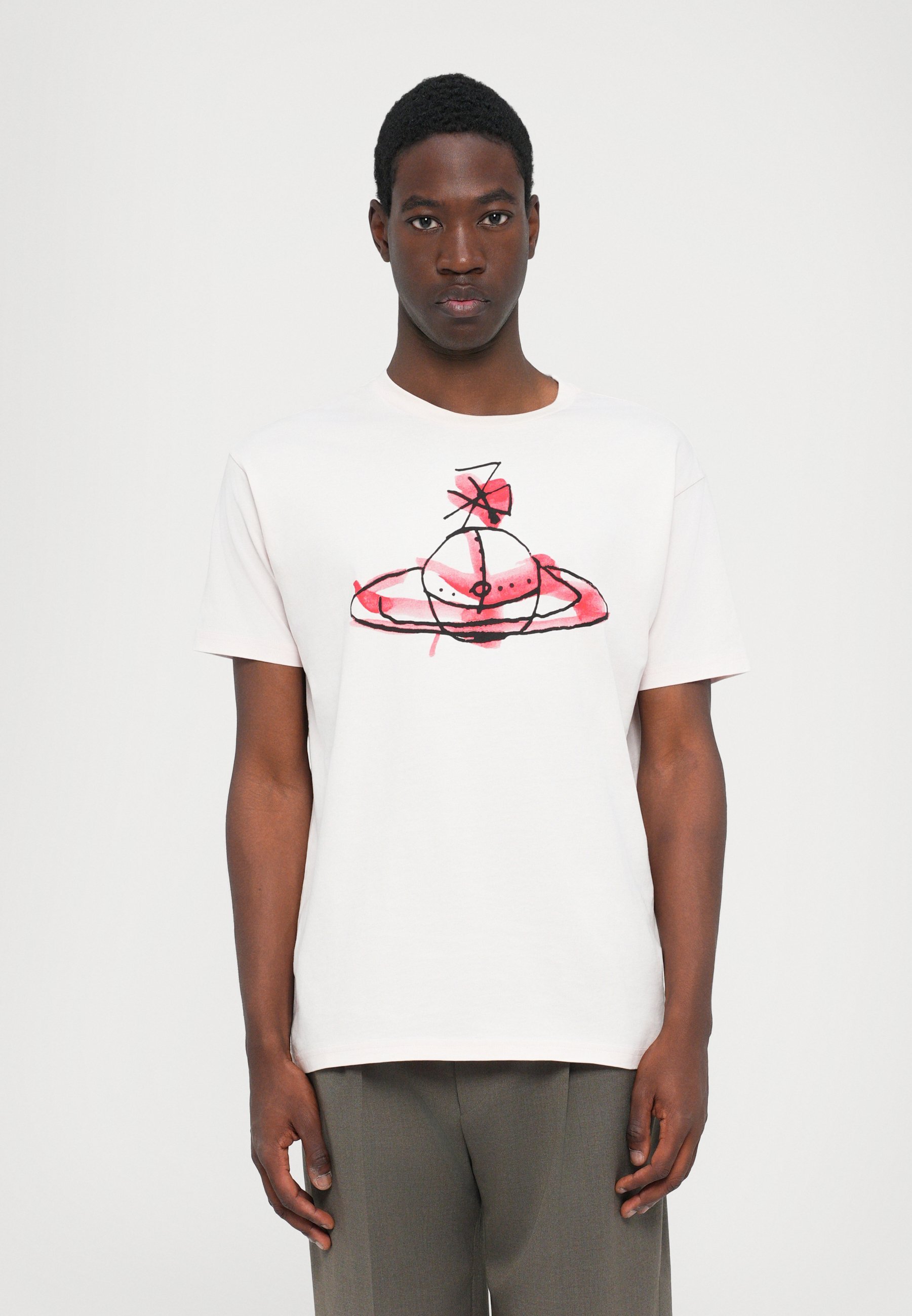 Vivienne Westwood DRAWN ORB CLASSIC UNISEX - T-shirt met print - blush