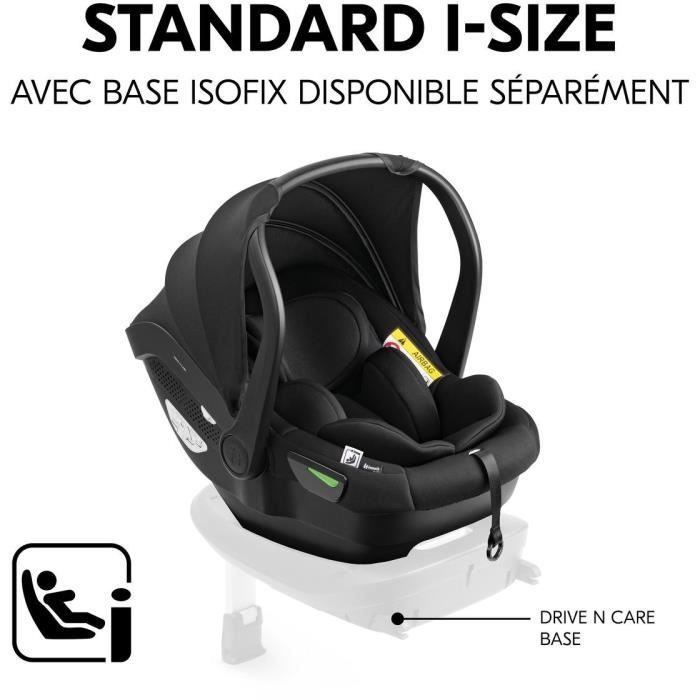 HAUK – Shop N Care Trio 3-in-1 Reiseset – Kinderwagen + Babywanne + Autositz + Adapter – 4 Räder – Olivgrün