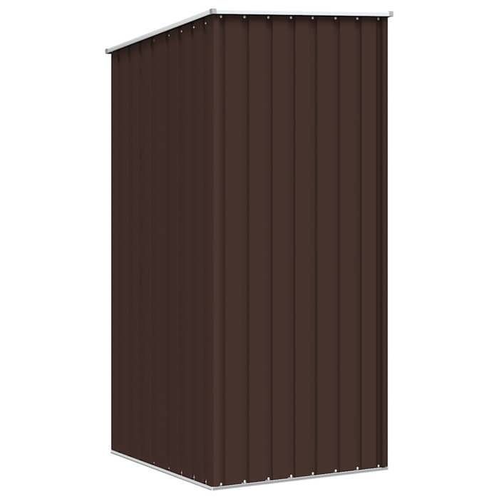 Caseta de jardín, cobertizo para herramientas, marrón, 87x98x159cm, acero galvanizado, ABHT 8155746