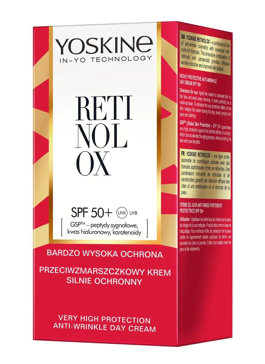 Yoskine Retinolox Krem ochronny z filtrem SPF50+