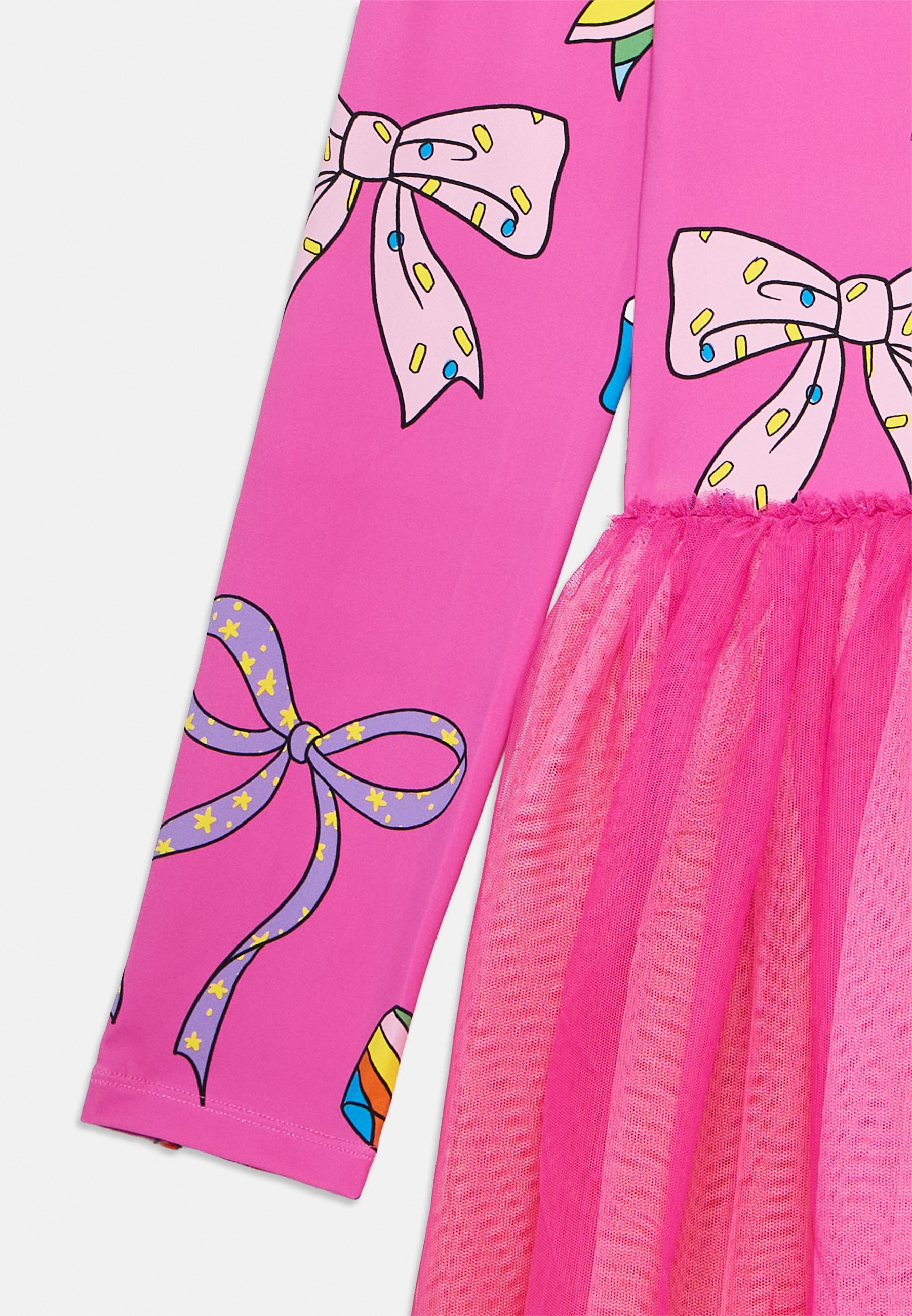 Stella McCartney Kinderkleid – Jerseykleid – Fuchsia/Mehrfarbig
